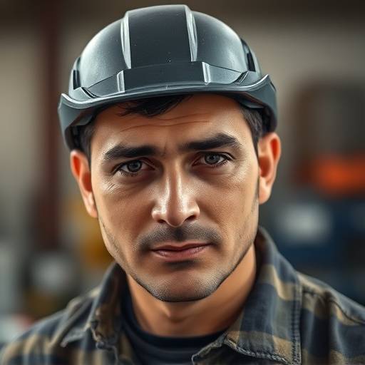 Retrato de Carlos López, jefe de taller de Auto Selección Valencia, con una mirada experta y herramientas en el fondo.